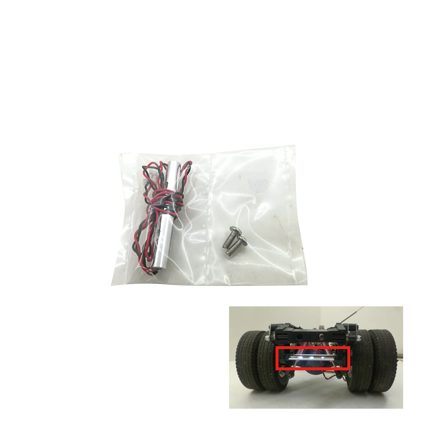 Degree RC Car Parts Rear Beam LED Taillight for 1/14 Tamiyaya Remote Controlled Car 56360 56323 RC Tractor Truck Model TH20141