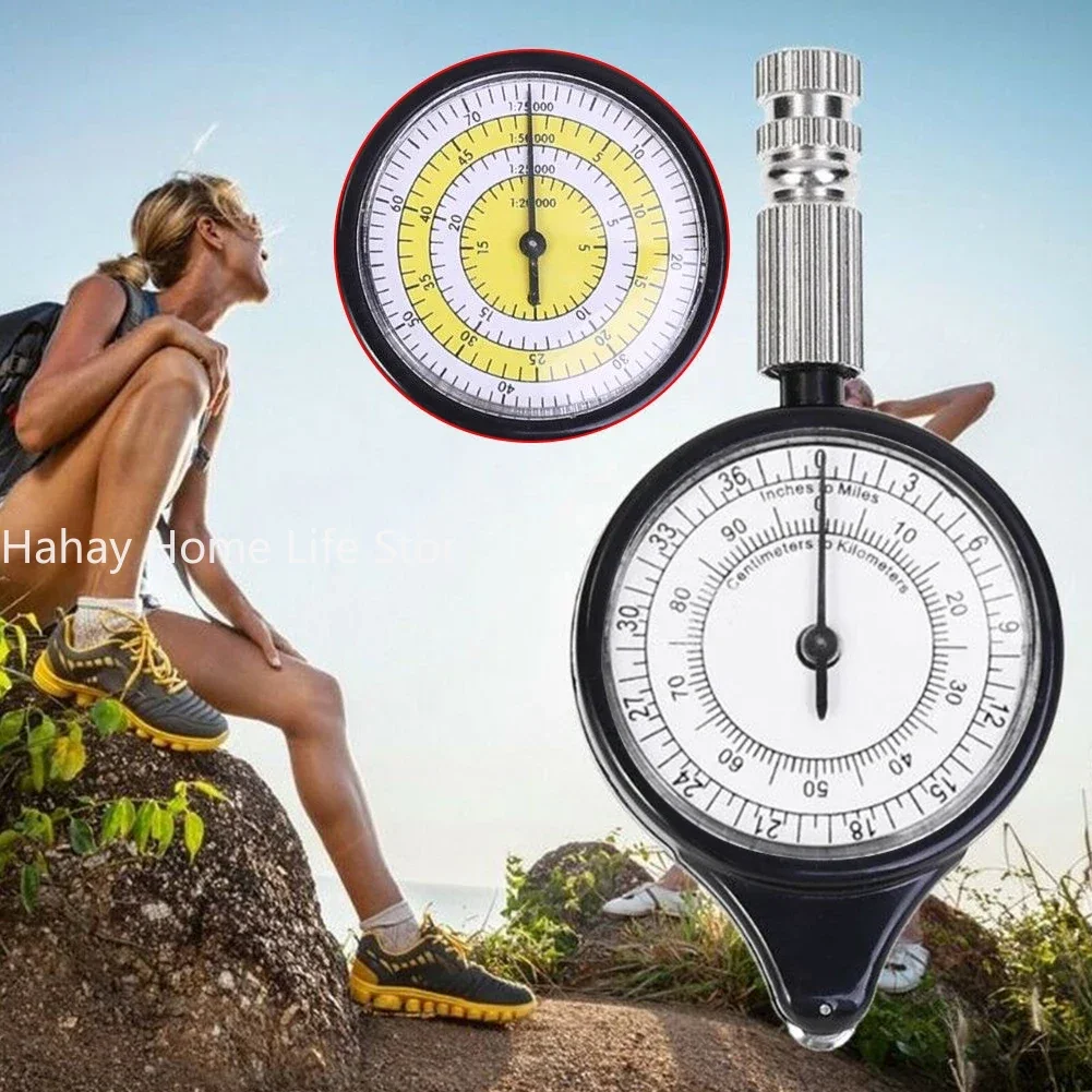 Map Rangefinder Odometer Multifunction Compass Curvimeter Climbing Map Scale Ruler Outdoor Hiking Camping Survival Guiding Tools