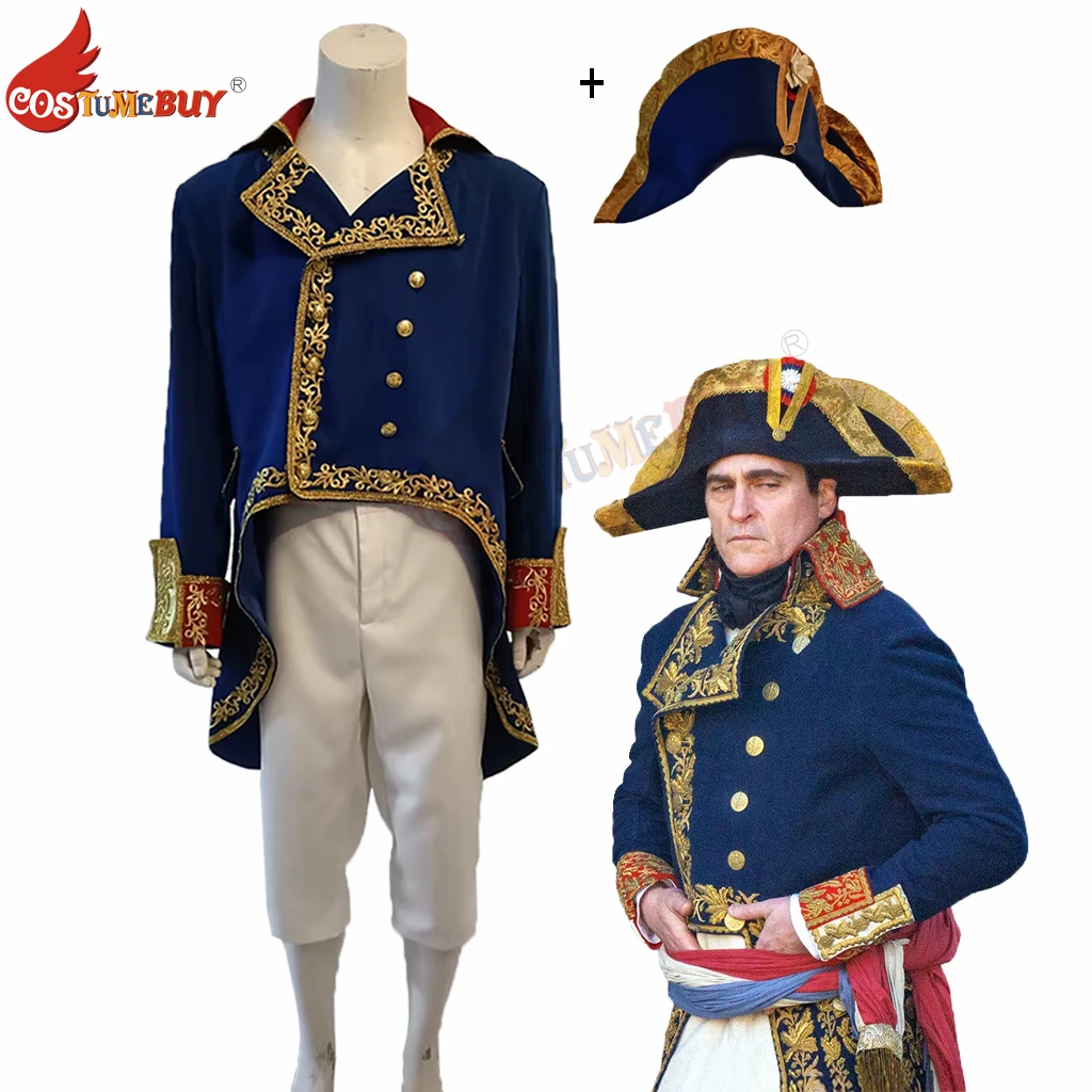 18 Th 19th Century Napoleon Bonaparte Costume French Emperor Cosplay Military Uniform Full Suit (Hat, Coat, Pants) Custom Made