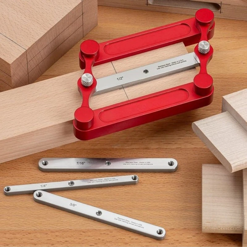 Woodworking Straight Hole Locator, Dowel Punching Positioner, Round Wood Pin Drilling Guide Tool