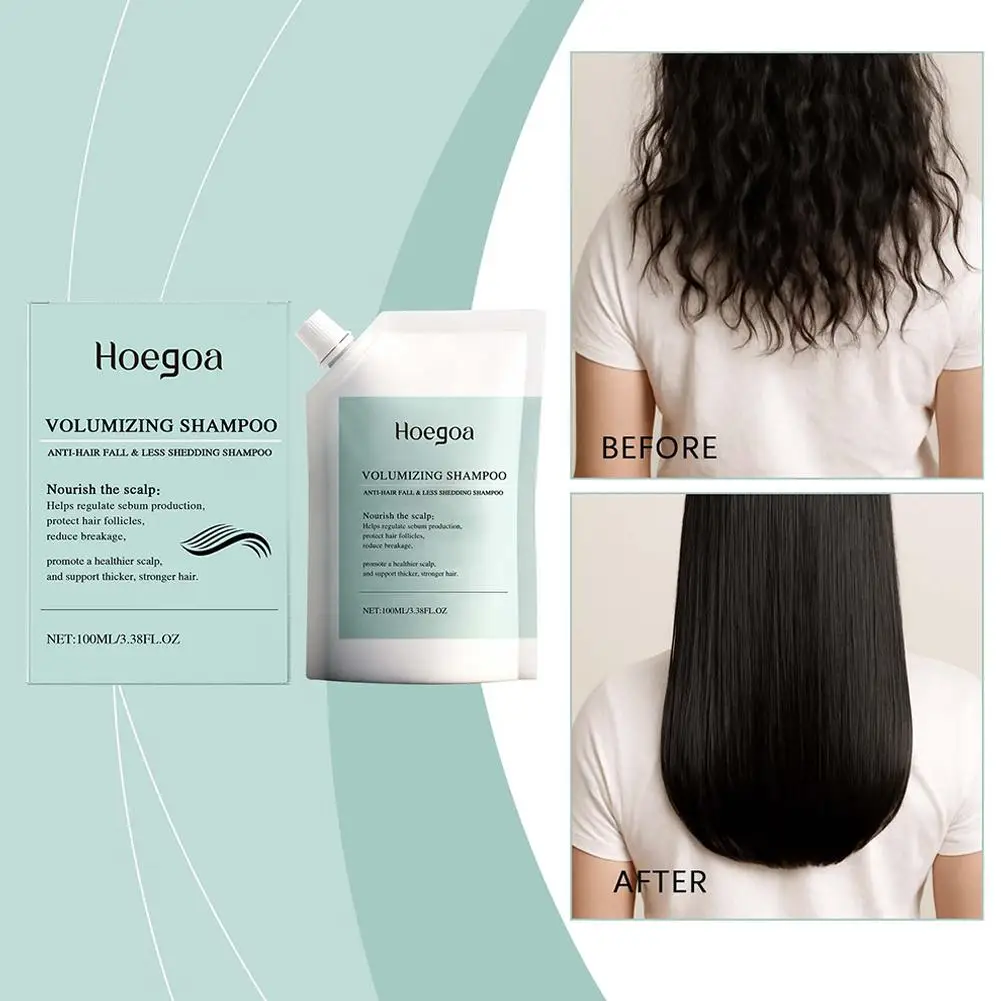 

100ml Oil Control Shampoo Cleaning Scalp For Fine Hair Long Short Hair Volumizing Shampoo Anti-hair Loss Hair Care B8E3