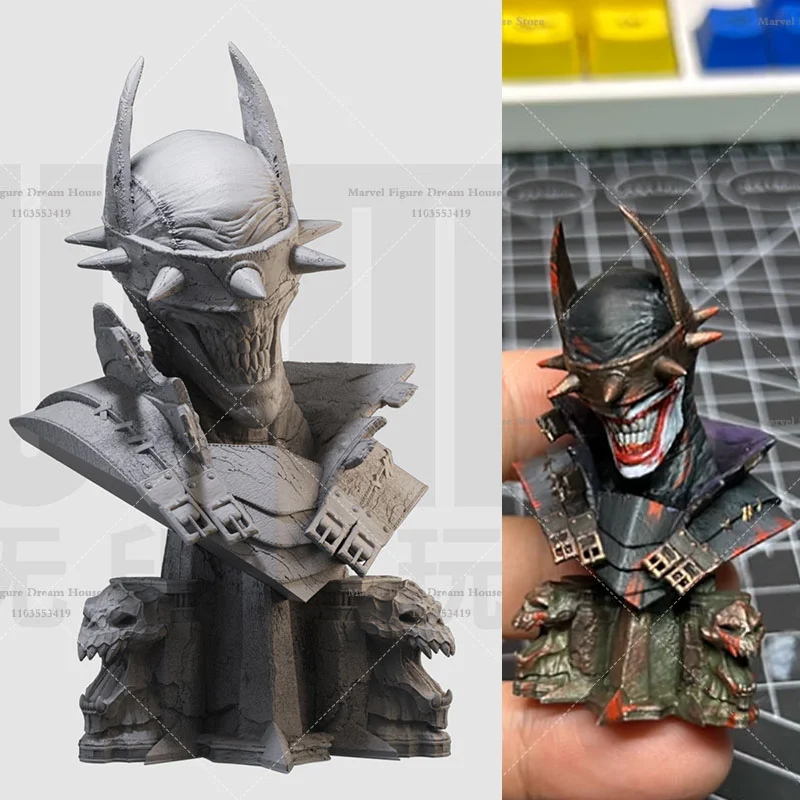 1/16 масштаб 1/10, смеющаяся дикая летучая мышь, герой Брюса Уэйна, темные рыцари Multiverse, сделай сам, GK, 3D смола, белый бюст, мужские куклы