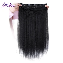 BLICE-Extensions Capillaires Synthétiques Yaki Lisses à réinitialisation, Accessoires Mignons, Oke EKALON, 18-24 Pouces, pour Femme