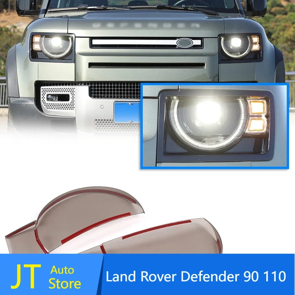 

Car Headlight cover trim front lamp lights guard trim car body kits 4x4 off-road for Land Rover Defender 90 110 2020-2022