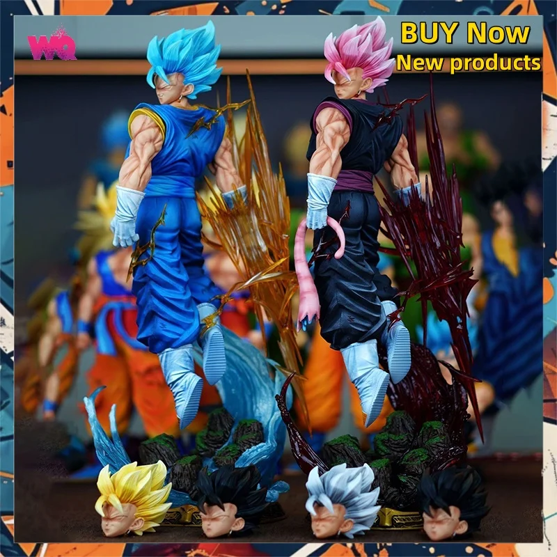 

In Stock 40cm LK Dragon Ball Anime Figure Vegetto 2.0 Figure 3 heads PVC statue Collection Model Decoration Custom Toys Gifts
