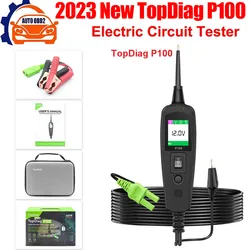 TopDiag P100 Pro JDIAG P100 Scanner 12V 24V Car Truck Power Scan Electric Circuit Tester Probe Car Battery Tester Automotive Too