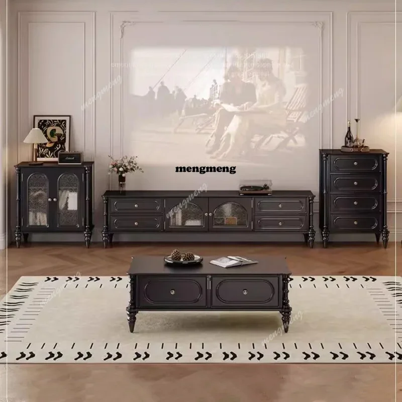 

E182 Cabinets Nordic Tv Stands Coffee Drawers Luxury Aesthetic Tv Table Wood Minimalist Universal Suporte Para Tv Home Furniture