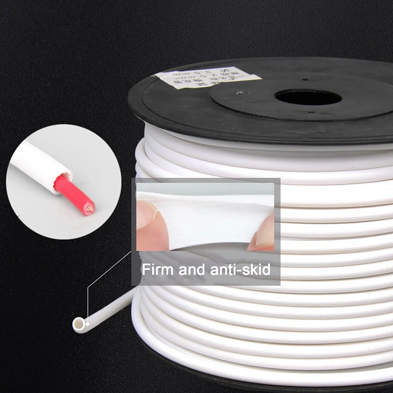 0.5-25mm2 White Blank Round number tube 10-110M , handwritten Machine printed label tube, concave PVC identification sleeve