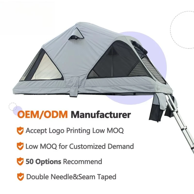 Custom Outdoor Camping Foldable Car Rooftop Tent Suppliers Soft Cover Lightweight Rooftop Tent