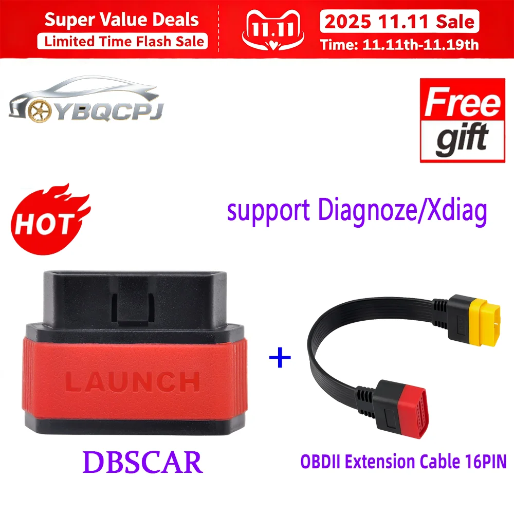 A + lancement X431 DBScar iDiag Obd2 Scanner voiture diagnostic fonctionne pour Diagzone ou Xdiag PK Easydiag 3.0 Golo 1.0 DBScar7