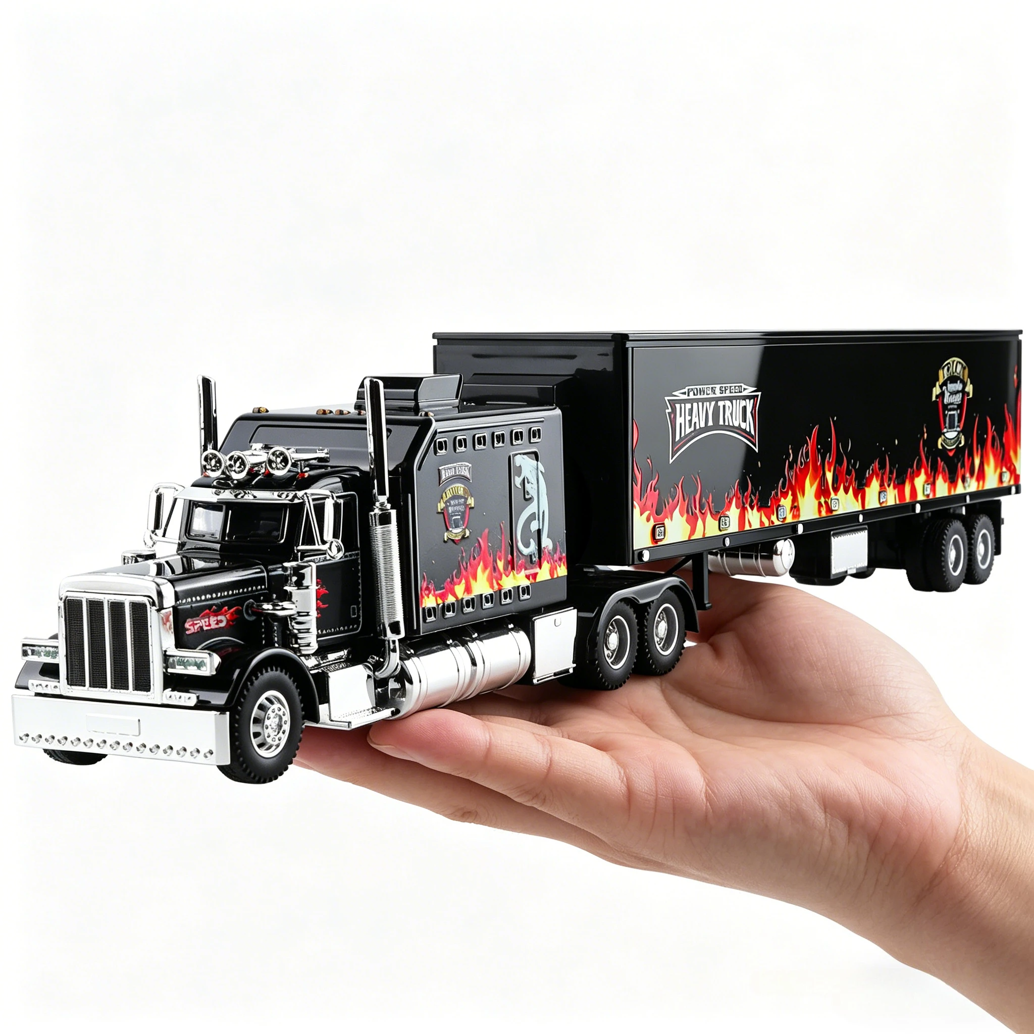 

1:24 389 American Heavy-duty Truck Car Model Diecasts Metal Toy Vehicles Model Simulation Childrens Toy Gifts