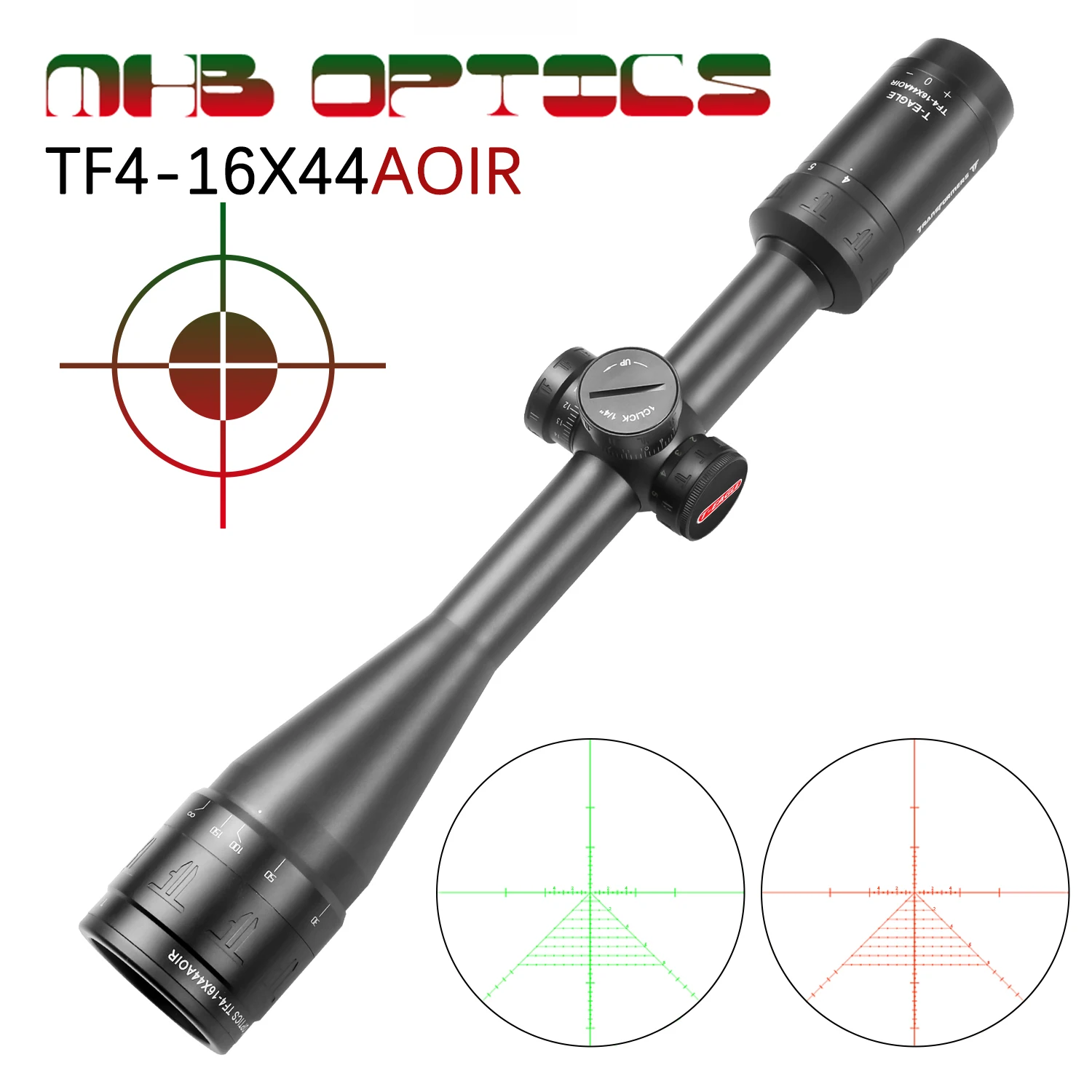 T-EAGLE-TF 4-16X44 AO IR Rear mounted Optical Rifle Long Range Sight with Super Impact Resistance Outdoor Hunting Sniper Mirror