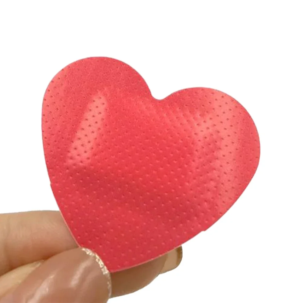 20pcs/set Red Heart Band Aid Waterproof Breathable Wound Plasters Heart Shaped Children Kids Skin Patch Concert Body Stickers