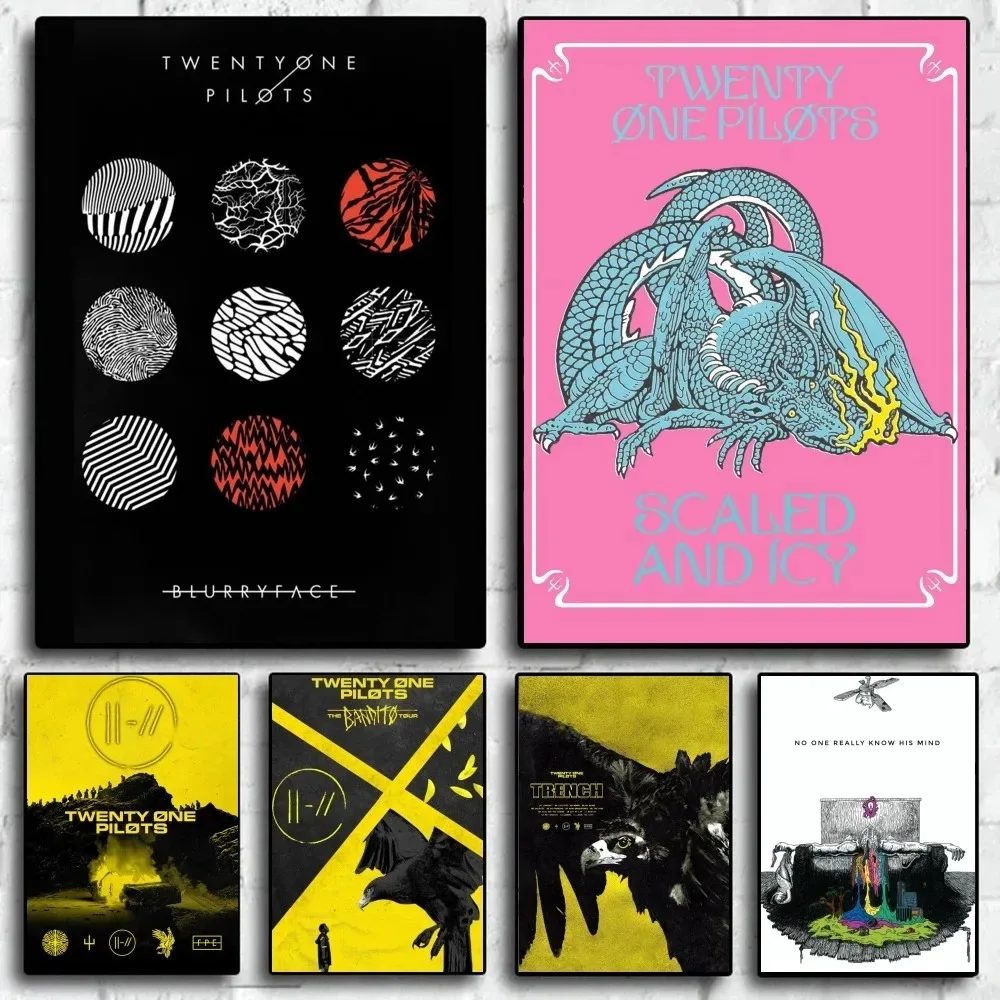 Twenty Band One Pilots Poster Gallery Prints Home Decoration Canvas Painting Living Room
