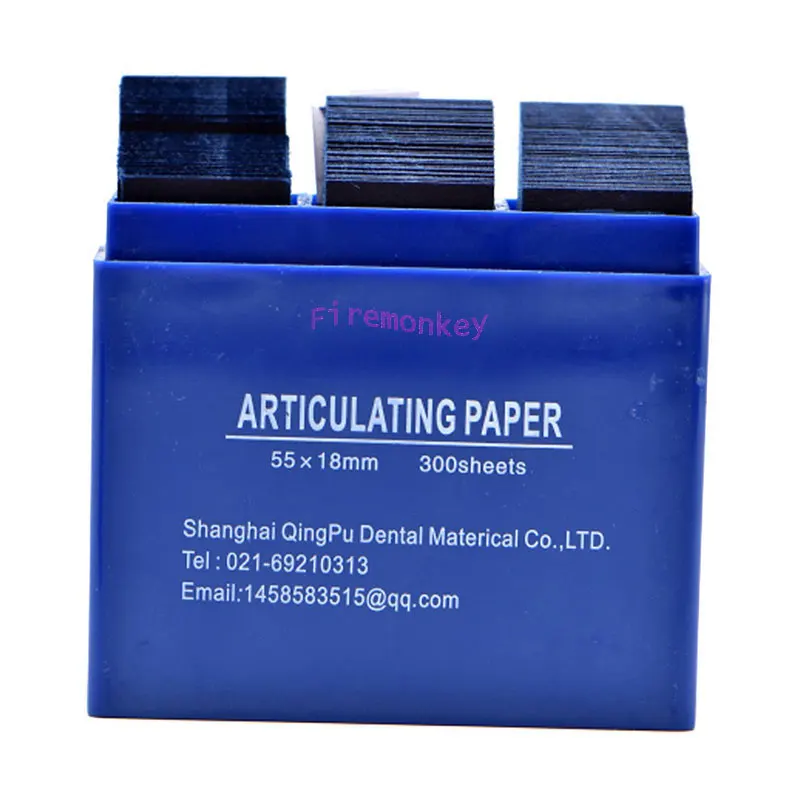 300pcs Dental Articulating Paper Dentista Blue Red Double-sided Bite Strips Oral Dentist Teeth Care Whitening Material Tool