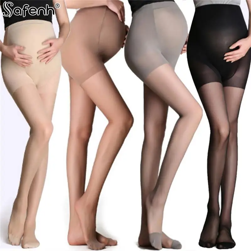 4Colors Adjustable High Elastic Leggings ummer Maternity Pregnant Women Pregnancy Pantyhose Ultra ThinTights Stockings