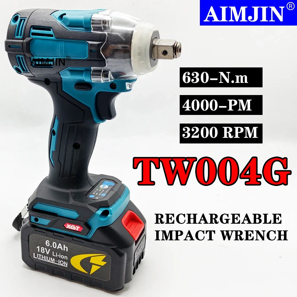 

AIMJIN TW004G 18 В Бесщеточная электрическая отвертка Перезаряжаемая дрель-шуруповерт для батареи Makita 18 В