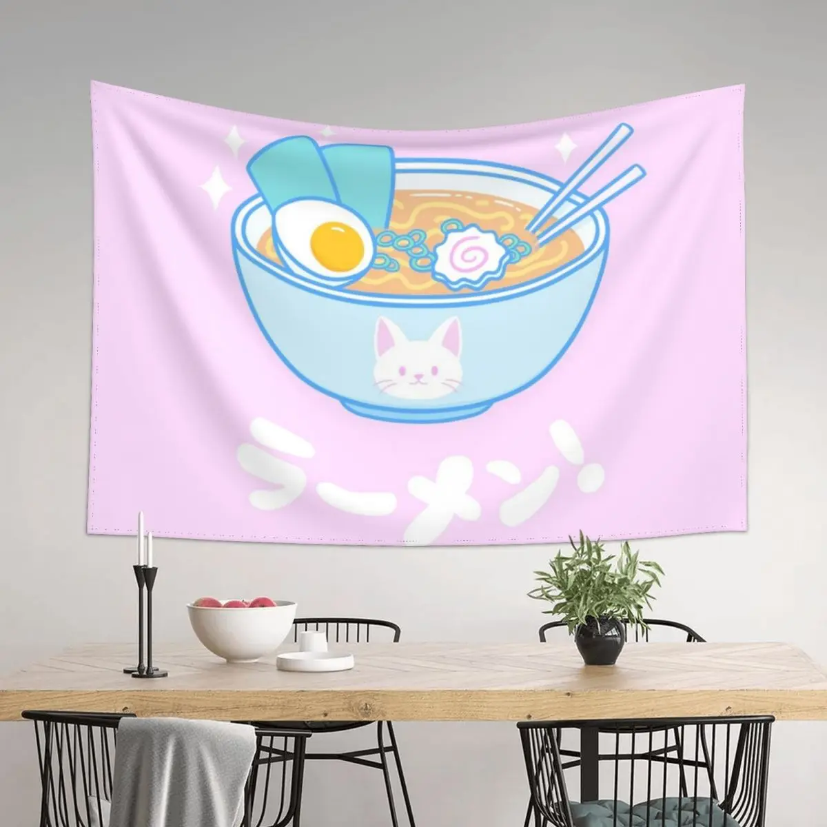 

Cute Ramen | Nikury Tapestry Outdoor Decoration Home Decoration Accessories Decoration Room Aesthetics For Room Tapestry