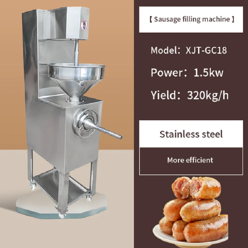 Fully Automatic Electric Vegetarian Chicken Sausage Filler Commercial Sausage Filler Meat Filling Machine