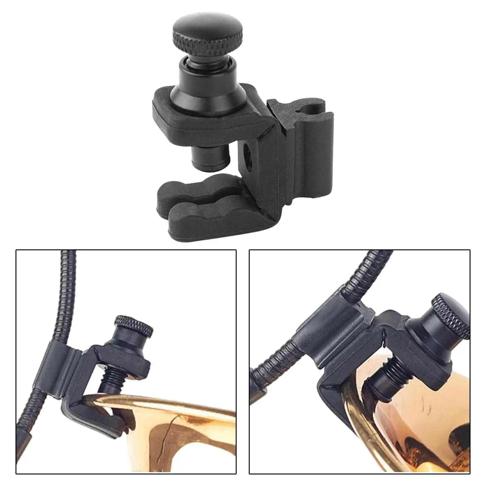 

Instrument Microphone Clip Microphone Holder Saxophone Clip Mic Clamp for Tenor Horn French Horn Trumpet Trombone Alto Horn