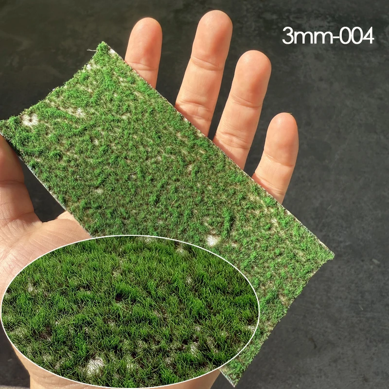 2box 3MM Miniature Artificial Wetland Moss Grass Cluster Turf DIY Micro Landscape Grassland Model Making/Military/Garden Diorama