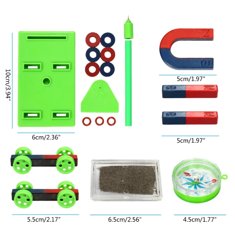 Lab Junior Science Magnet Set Including Bar Magnets Horseshoe Magnets Science Education Science Experiment Kits