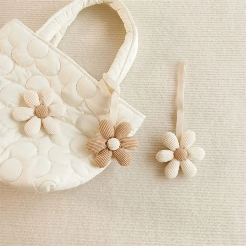 Cloth Flower Bag Pendant Bag Charms Bag Match Accessories Fresh Backpack Decoration Korean Style Stuffed Floral Lanyard Gift