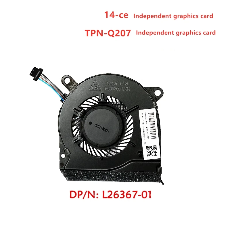 New Original Laptop CPU GPU Cooling fans For HP 14 15 L26367 L25584 L25585-001 NS85B00-17K24 image 2