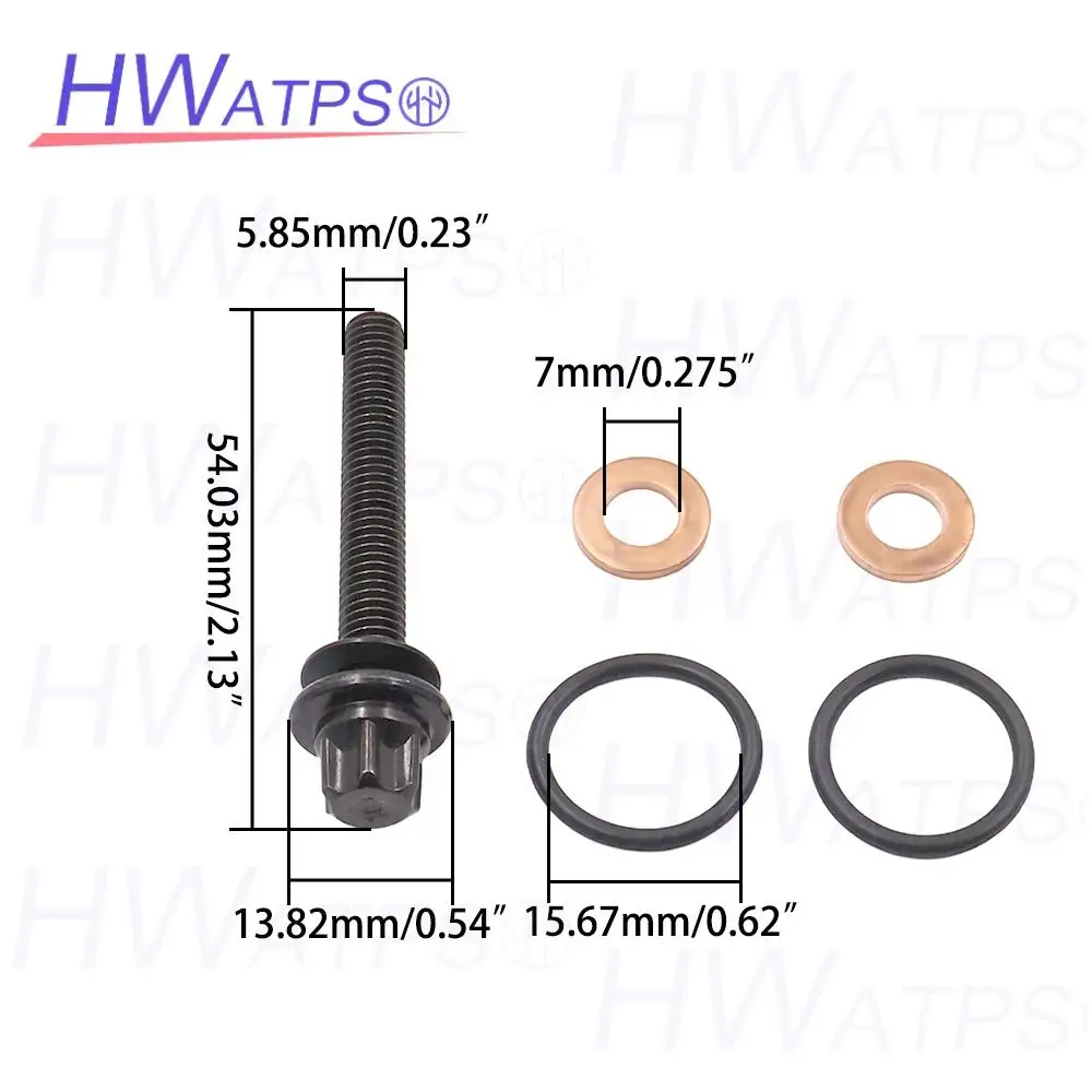 For Korando C Actyon Sports Rexton W Rodius Stavic Kyron Tivoli Musso Fuel Injector Seal 671017KT21