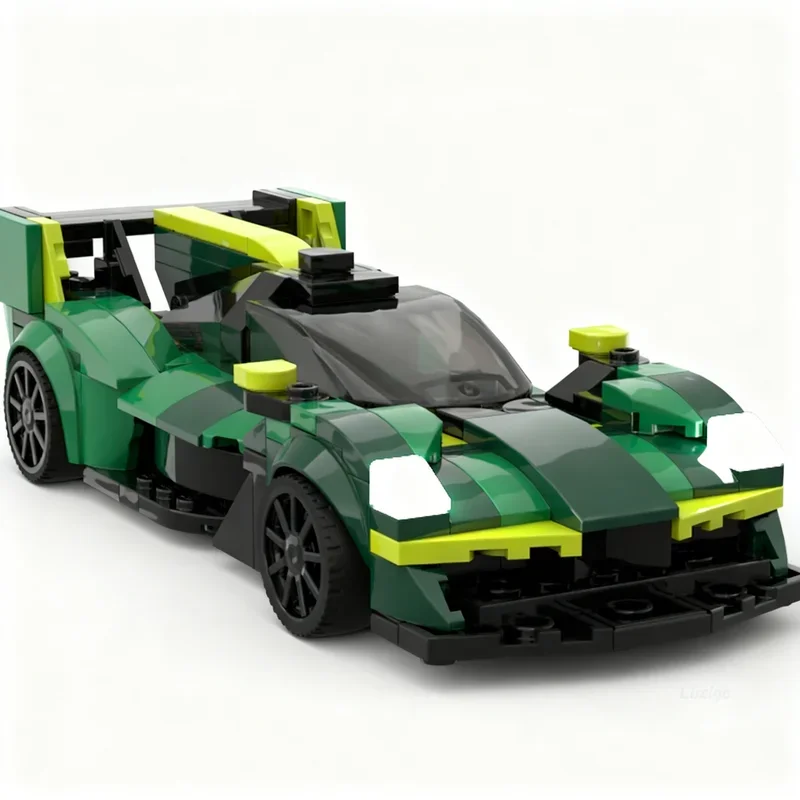 297PCS MOC City Champions Super Car Aston Martin Valkyrie Lm Wec Model Technology DIY Assembly Building Blocks Display Gift Home