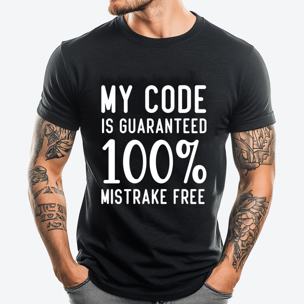 

Funny It Geek Code Is 100 Percent Computer Programmer Grpahic Tee Men Short Sleeve Tee Group Luxury Clothing