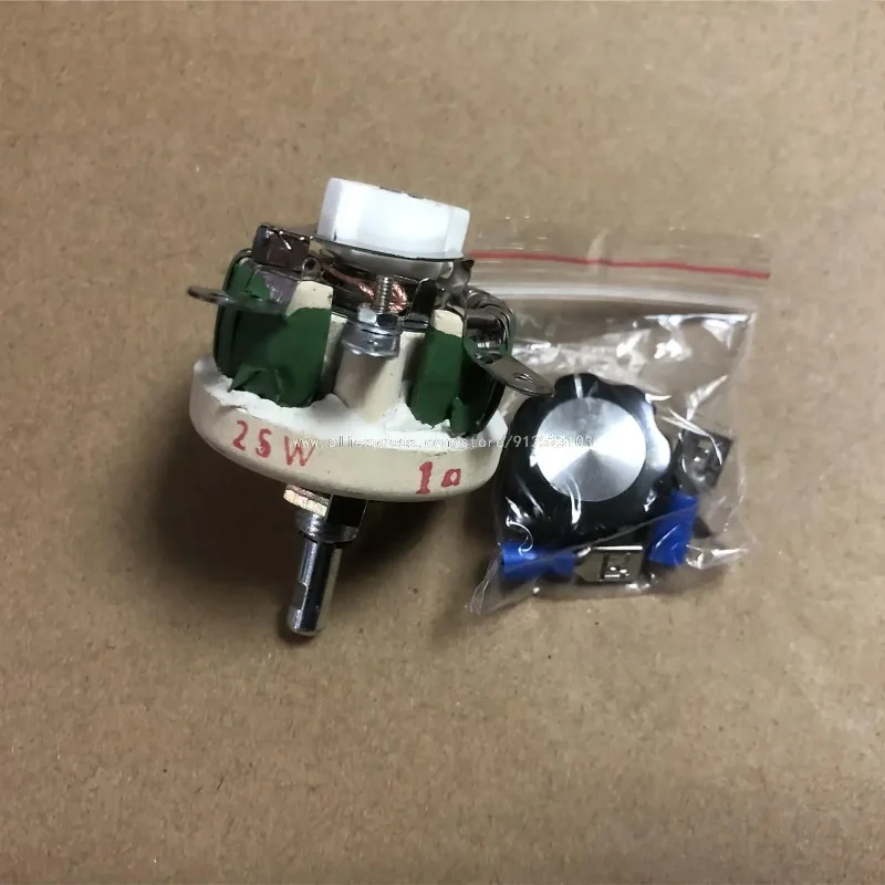 25W 50W BC1-50W BC1-25W BC1 High Power Wirewound Potentiometer, Rotary Rheostat, Disk Ceramic Variable Resistor