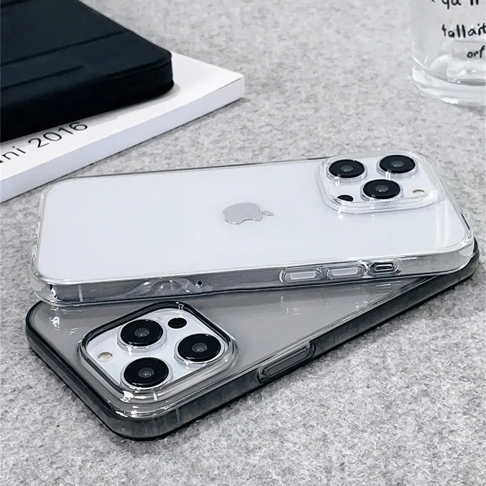 High Quality Ultra Thin HD Transparent Soft Phone Case For iPhone 15 14 13 12 11 Pro Max X XS XR 8 7 Plus Shockproof Clear Cover