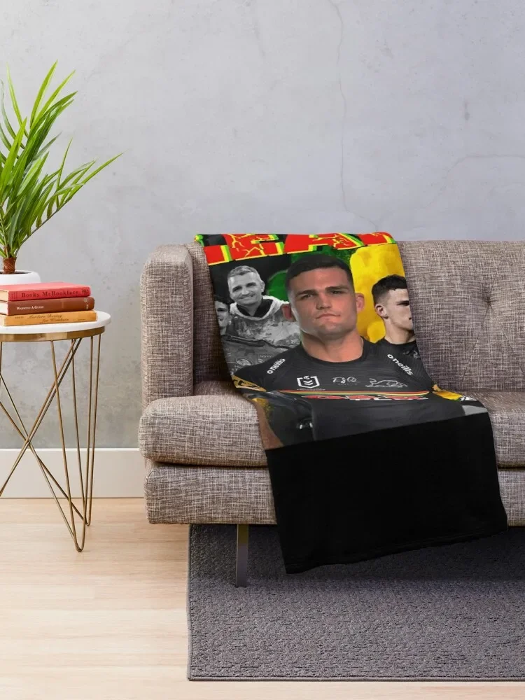 Nathan Cleary - Future GOAT Essential T-Shirt.png Throw Blanket Cute Plaid Bed Fashionable Polar Thins Blankets