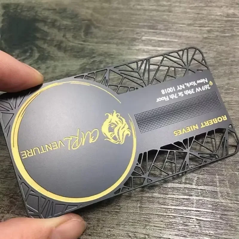 

Premium Square Metal Business Card Customer Retention and Brand Enhancement Black Stainless Steel Embossed Loyalty Warranty Card