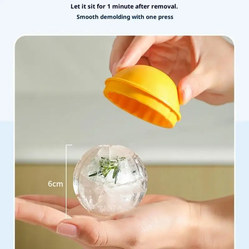 Food Grade Silicone Spherical Ice Mold Creative Light Bulb Ice Ball Maker For Bar Whiskey Cocktail Drink Supply