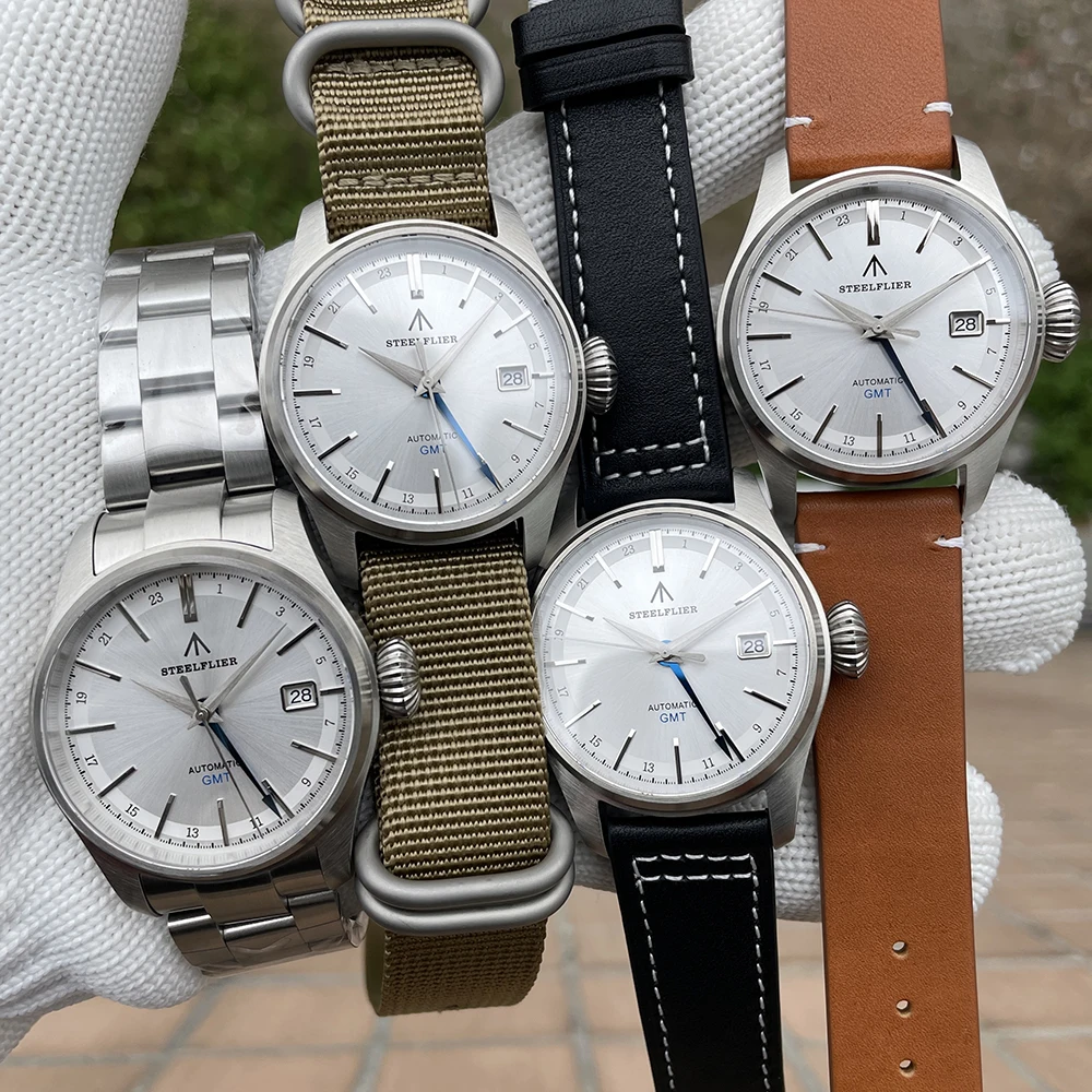 STEELFLIER Official SF790 Luxury GMT Mechanical Watch Sapphire Mirror NH34 Automatic Movement 20Bar Waterproof 316L Wristwatch