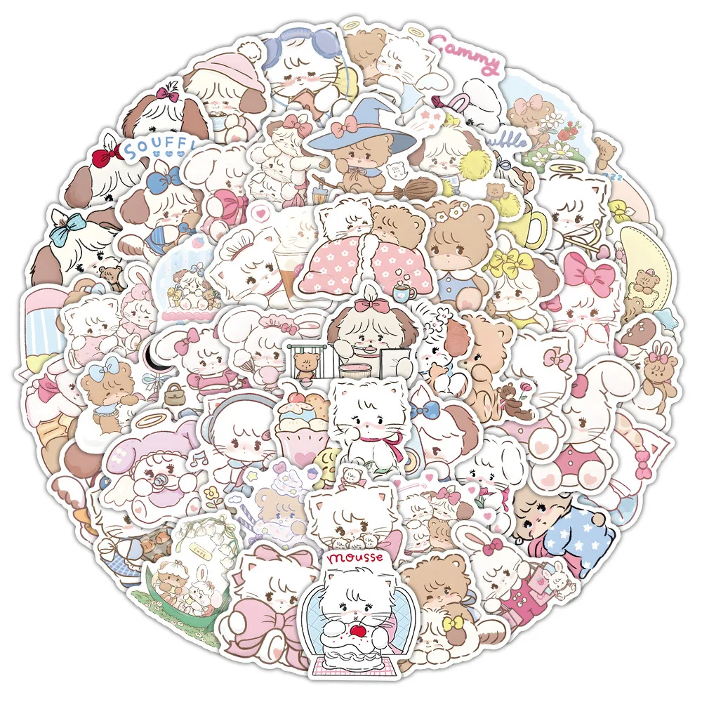 10/30/60PCS Cute Cartoon Kawaii MIKKO Graffiti Sticker DIY Laptop Skateboard Guitar Motorcycle Waterproof Decal Kids Toy Gift