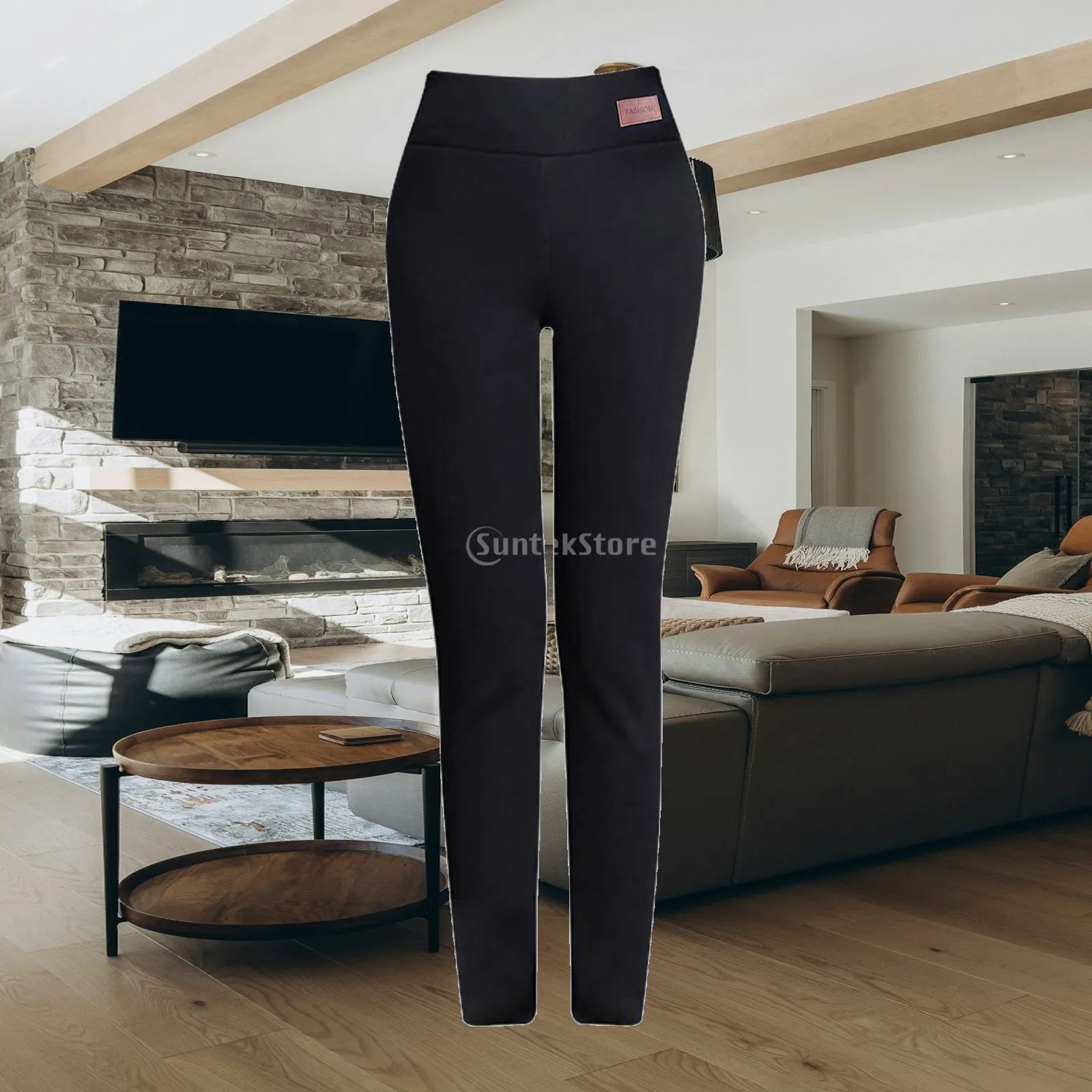 Velvet Elastic Leggings Tummy Control Thermal Fleece Pants Women Skinny Heating Tights for Running