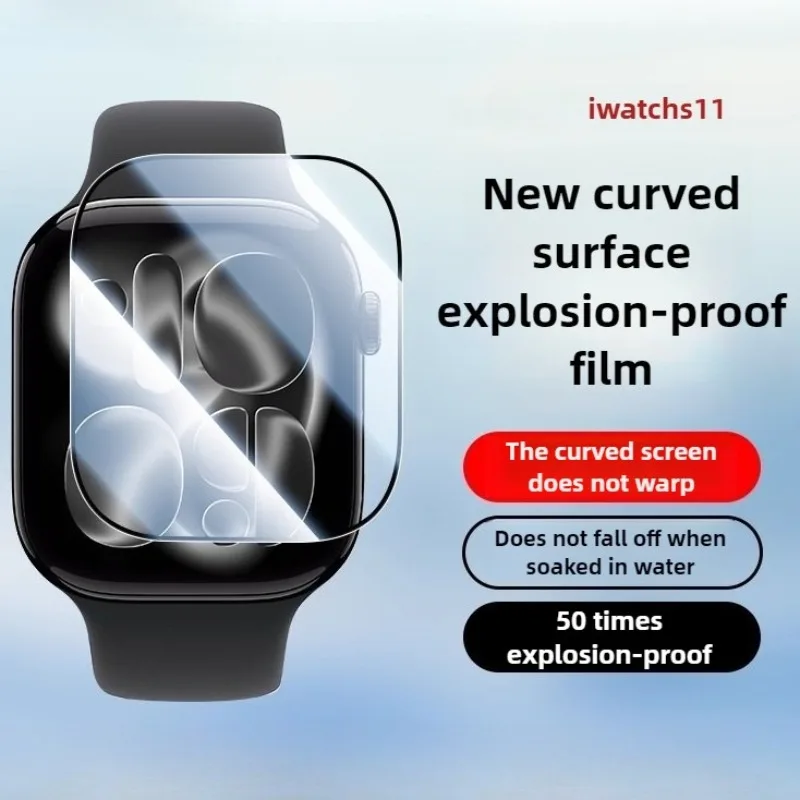Tempered Glass for Apple Watch Series 11 10 9 Ultra 3 2 49mm 46mm 45mm 42mm 8 7 6 Smartwatch Screen Anti-scratch Protector Film