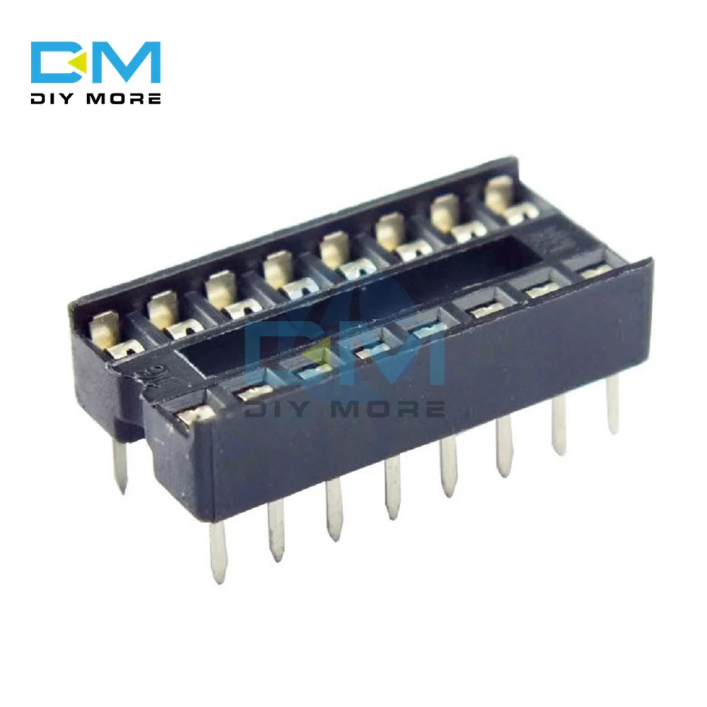 10PCS 16-Pins 16 Pins 16P DIP IC Chip Sockets Adaptor Solder Type Socket Module IC Sockets Adaptor Solder Type IC Connector Chip