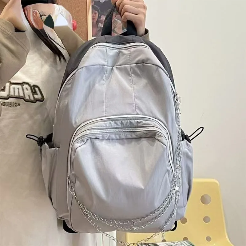 Bolsa de viaje informal Ita para mujer, bolsa escolar de alta capacidad, mochilas transparentes a la moda, mochila que combina con todo, Bolsas Preppy