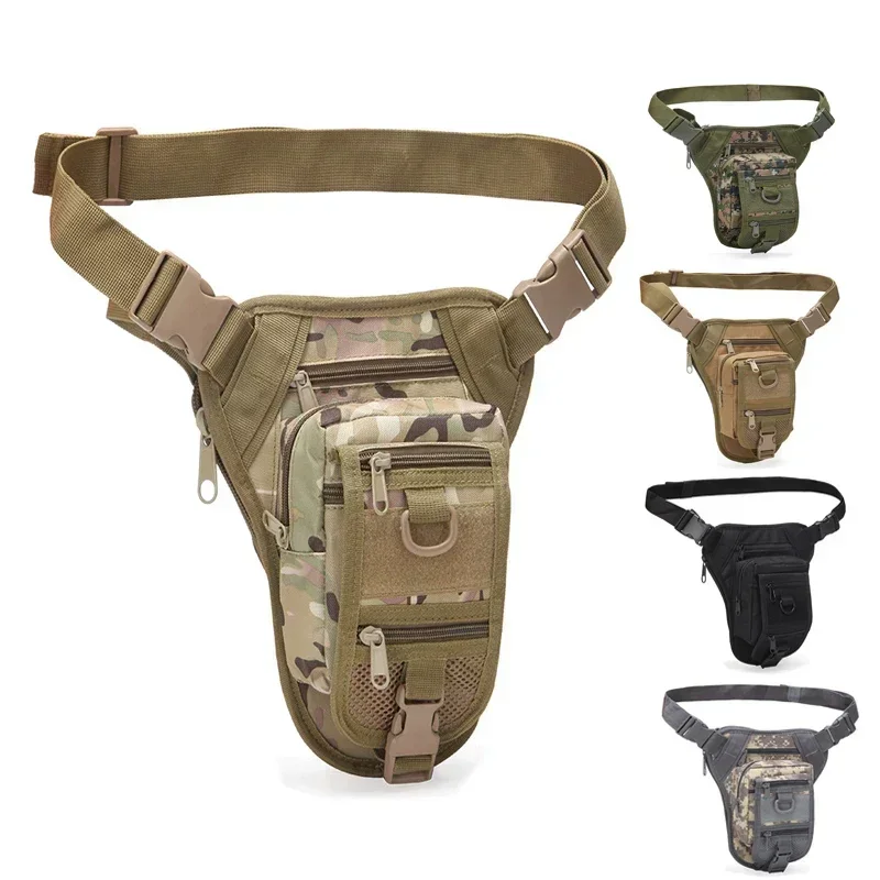 Outdoor Multifunctional Hiking Hunting Waist Bag Tactical Drop Leg Bag Hunting Tool Waist Pack Motorcycle Sports Bag