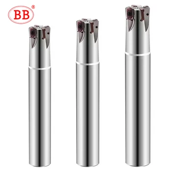 BB EXN yüksek besleme freze aracı tutucu EXN03 LNMU LNMU0303 karbür Insert 2 yan endekslenebilir CNC makinesi destek EXN03R