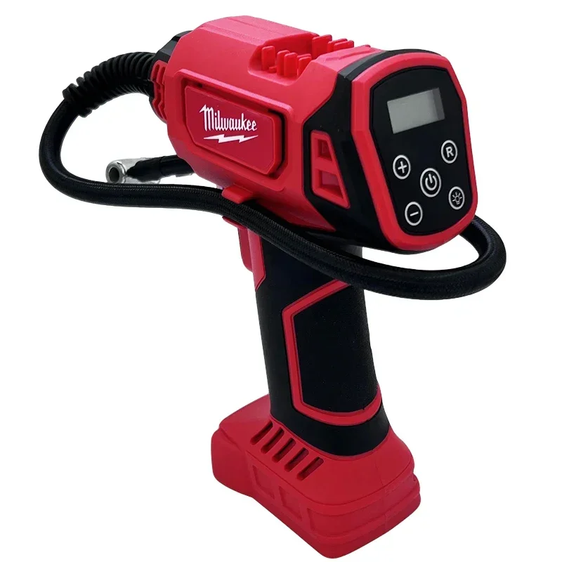 Milwaukee Cordless Portable Electric Air Pump Cordless Car Tire Automatic Inflator Handheld Air Compressor Power Tools For 18V