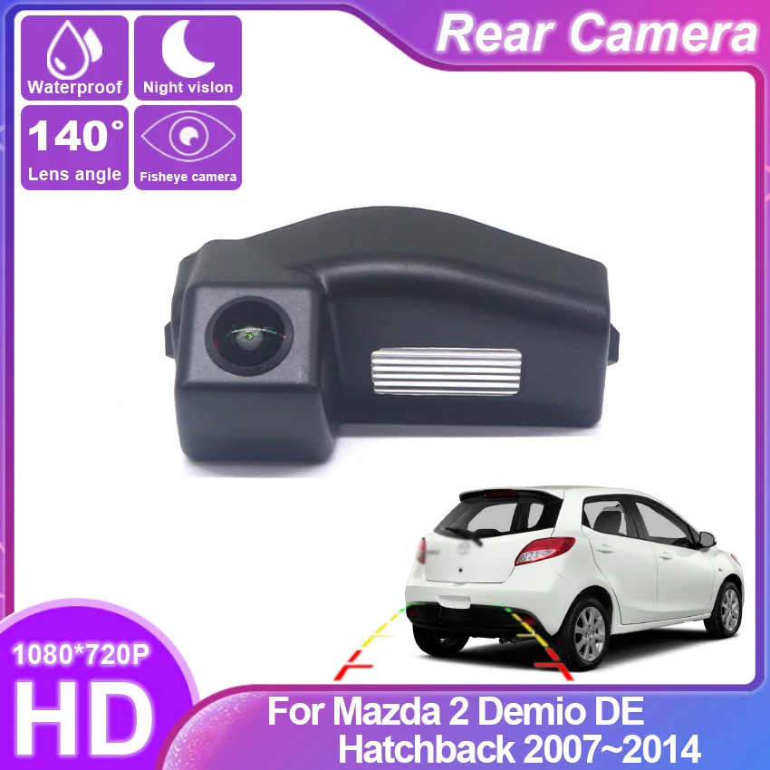 

Car Rear View Back Up Reverse Parking Camera HD For Mazda 2 Demio Hatchback 2007 2008 2009 2010 2011 2012 2013 2014 Full HD CCD