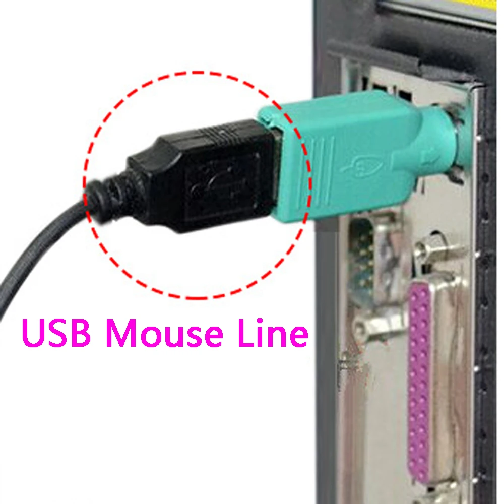 1PCS Brand USB Female to PS2 PS/2 Male Adapter Converter keyboard Mouse Mice Adapter Convertor Computer Connectors