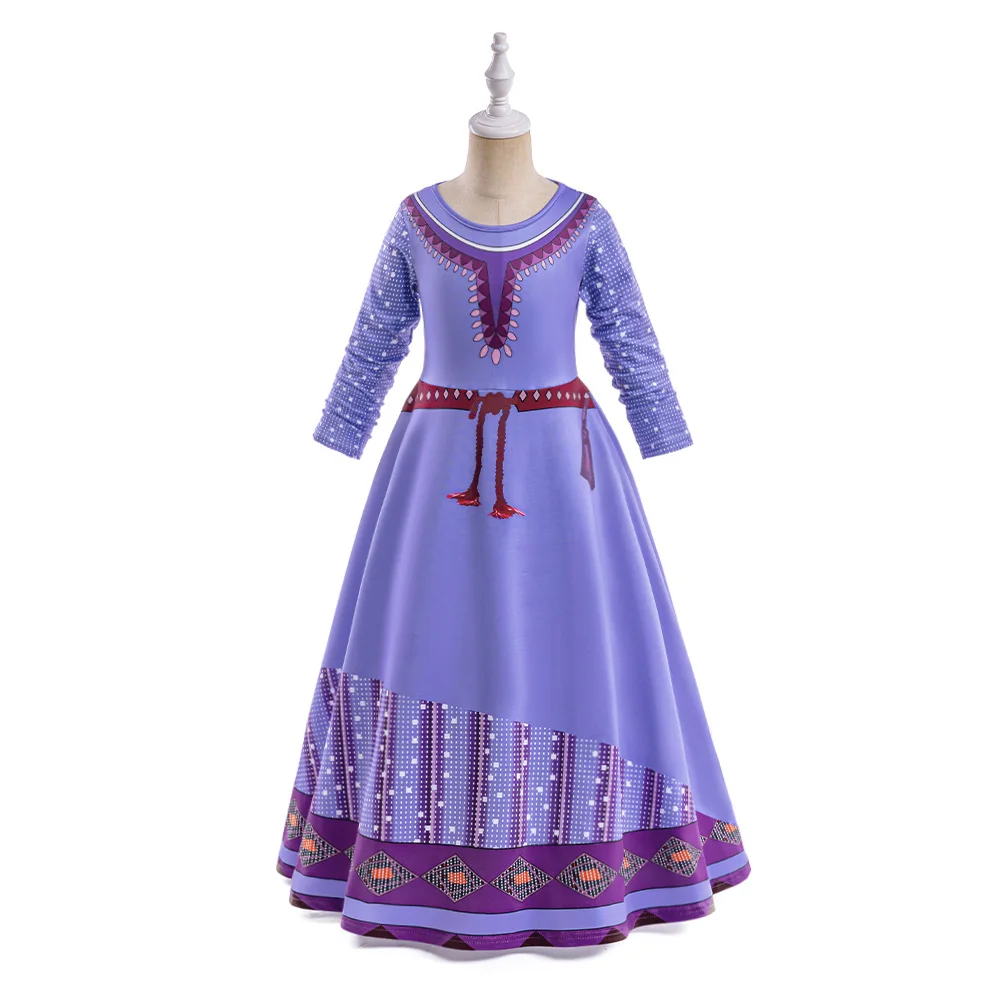 Ausgefallenes Film-Wunsch-Langarm-Partykostüm für Mädchen, Karneval, Halloween, Weihnachtskostüme, Geburtstagskleid für Mädchen, Hochzeitsballkleid – Detail 2