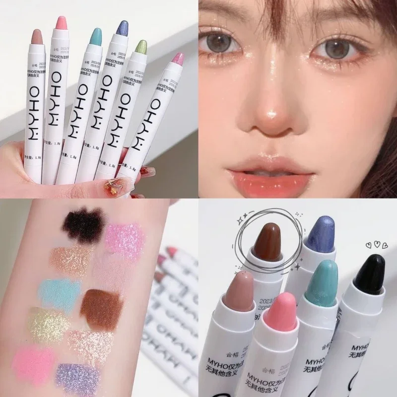 Bâton de fard à barrage imperméable à l'eau, crayon nacré scintillant, surligneur étoile diamant, stylo cosmétique, outil de maquillage de beauté pour femmes