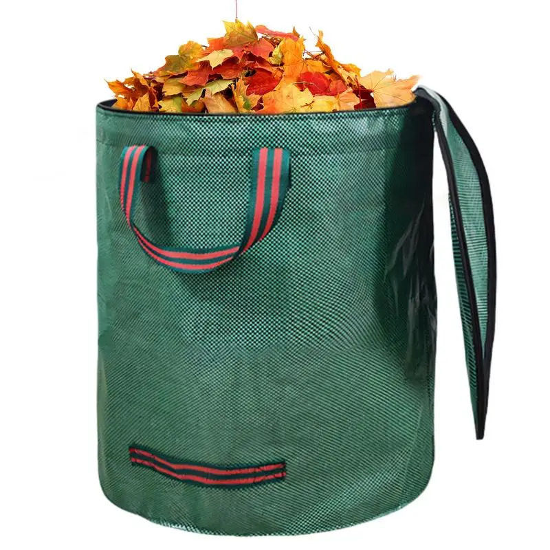 Yard Waste Leaves Bags Standable Leaves Bags Heavy Duty Leaves Capacity Trash Can With Handles For Leaves Waste Garden